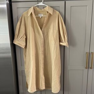COS 100% cotton khaki dress with pockets 8